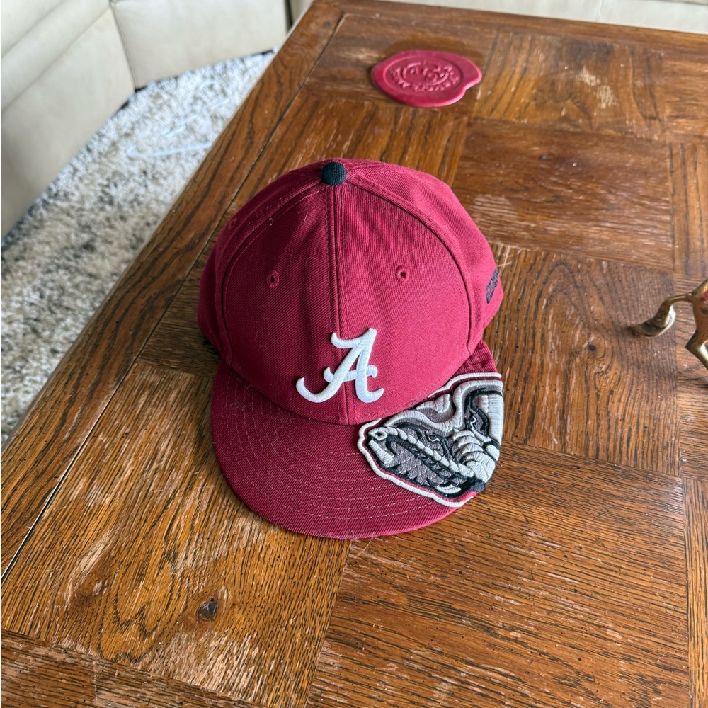Red Cap with Embroidered Logo